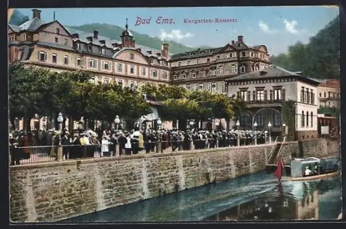 AK Bad Ems, Kurgarten-Konzert