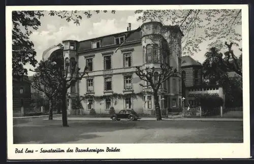 AK Bad Ems, Sanatorium der Barmherzigen Brüder, Aussenperspektive