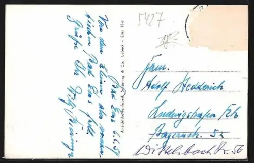 AK Bad Ems, Sanatorium der Barmherzigen Brüder, Aussenperspektive