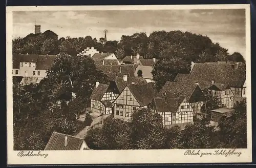 AK Tecklenburg, Blick zum Schlossberg