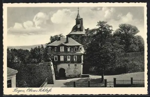 AK Siegen, Oberes Schloss mit Grünanlagen