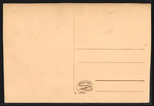AK Siegen i. W., Oberes Schloss in der Dämmerung