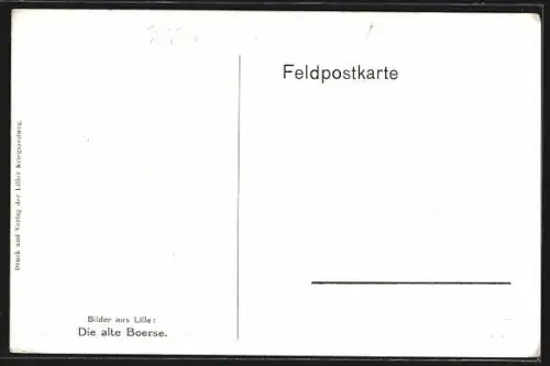 AK Lille, Alte Börse mit Strassenpartie