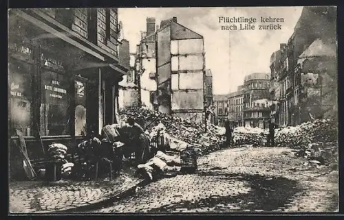 AK Lille, Flüchtlinge kehren in die Stadt zurück