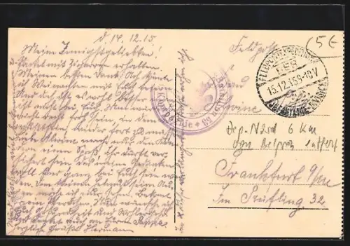 AK Quesnoy-sur-Deûle, Statue St. Michel, Passage du Cimetière, Rue de l`Hospice