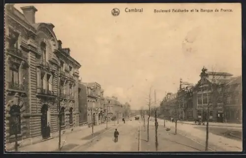 AK Cambrai, Boulevard Faidherbe et la Banque de France