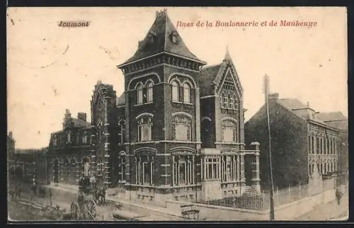 AK Jeumont, Rues de la Boulonnerie et de Maubeuge