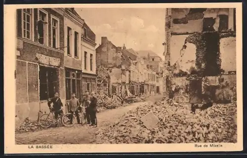 AK La Bassée, Rue de Mizelle