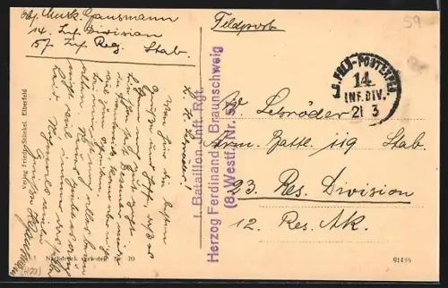 AK La Bassée, Rue de Mizelle