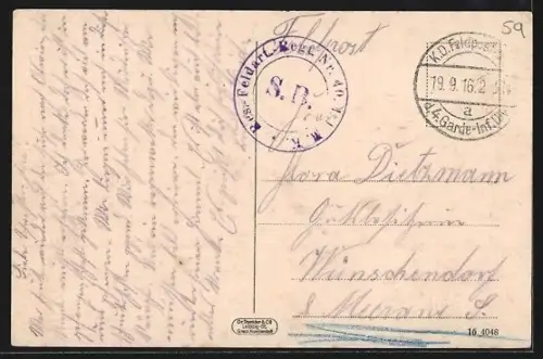 AK Cambrai, Caserne de Cavalerie