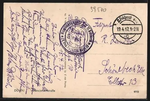 AK Douai, Partie in der Valenciennerstrasse