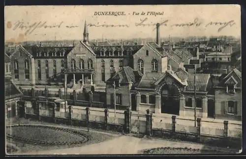 AK Dunkerque, Vue de l`Hôpital