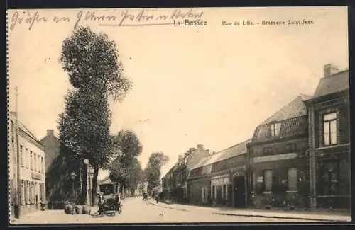 AK La Bassée, Rue de Lille, Brasserie St.-Jean