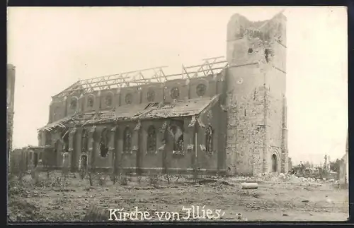AK Illies, Zerstörte Kirche