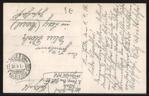 AK Lille, Platzpartie mit Strassenbahn