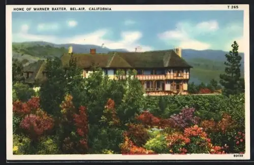 AK Bel-Air, CA, Home of Warner Baxter