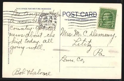 AK Hollywood, CA, Ann Harding`s Hilltop Home