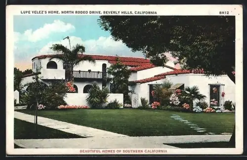 AK Beverly Hills, CA, Lupe Velez`s Home, North Rodeo Drive