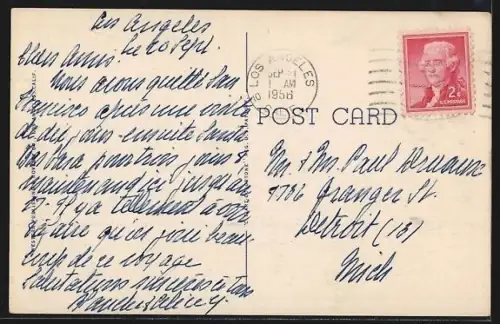 AK Los Angeles, CA, Home of Eddie Rochester Anderson, Portrait