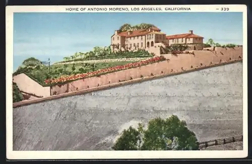 AK Los Angeles, CA, Home of Antonio Moreno
