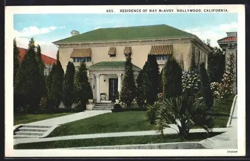AK Hollywood, CA, Residence of May McAvoy