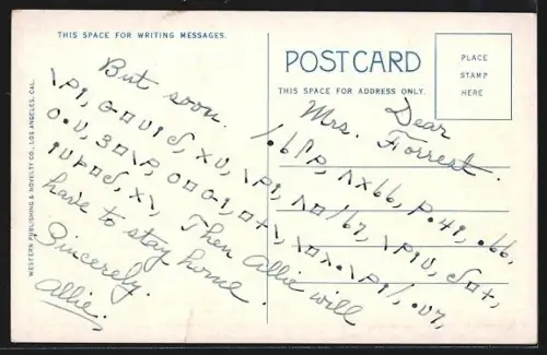 AK Hollywood, CA, Residence of May McAvoy