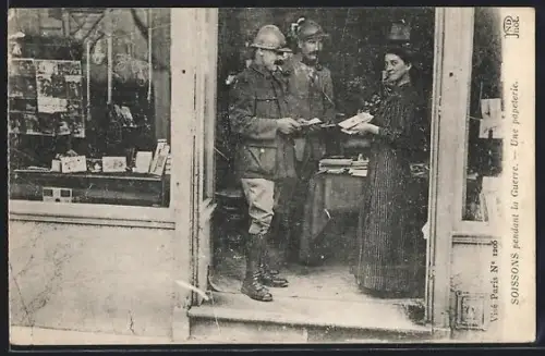 AK Soissons, Pendant la Guerre, Une papeterie