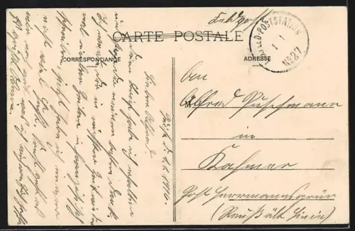 AK Hirson, La Passerelle Magnier et la rivière adjacente