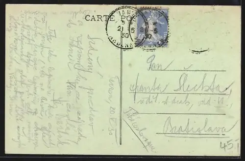 AK Terron-sur-Aisne, L`Église en ruines après les destructions de guerre