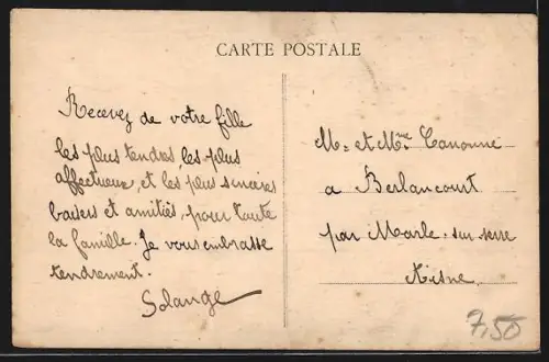 AK St-Quentin, La Rue Raspail avec voitures et facades commercantes