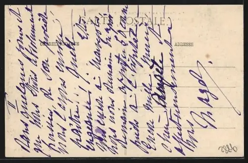 AK Raon-l`Étape, Bombardé par les Allemands, un coin de la Place Jules Ferry