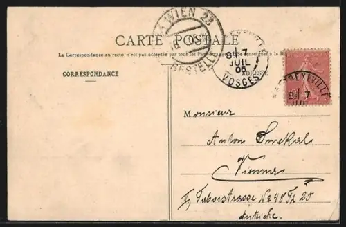 AK Contrexéville, Cour d`honneur de l`etablissement thermal