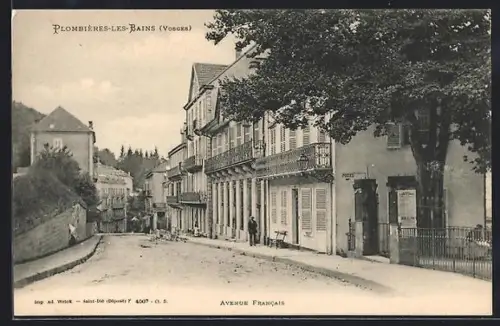 AK Plombières-les-Bains, Avenue Francais