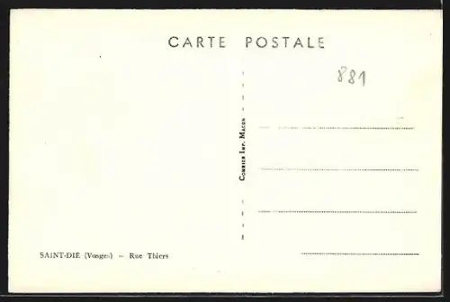 AK Saint-Dié, Rue Thiers