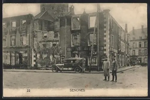 AK Senones, Vue partielle d`une maison détruite