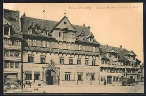 AK Braunschweig, Stegers-Brauerei am Bäckerklint