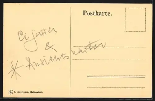 AK Goslar, Alte Häuser in der Bäckerstrasse