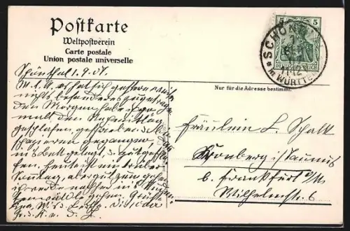 AK Schöntal / Jagst, Ansicht der Neuen Abtei