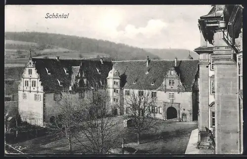 AK Schöntal / Jagst, Detailansicht vom Kloster