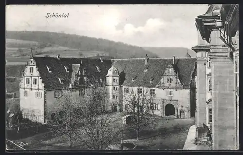AK Schöntal / Jagst, Detailansicht vom Kloster