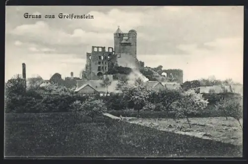 AK Greifenstein / Westerwald, Burg Greifenstein