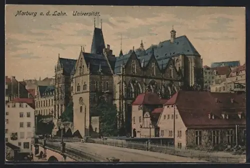 AK Marburg a. d. Lahn, Ansicht der Universität