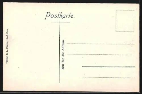 AK Bad Ems, Partie am Wasserturm
