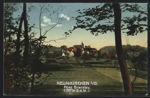 AK Neunkirchen i. O., Ortsansicht vom Waldrand aus