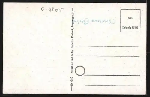 AK Freyburg /Unstrut, Blick auf den Ort von den Schweigenbergen