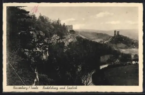 AK Naumburg /Saale, Rudelsburg und Burg Saaleck