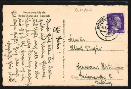 AK Naumburg /Saale, Rudelsburg und Burg Saaleck