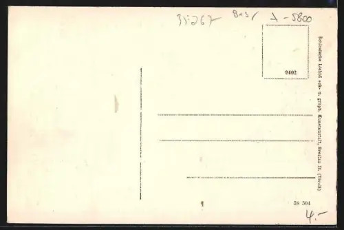 AK Gotha, Blick auf Schloss Friedenstein