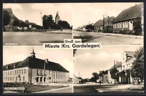 AK Mieste, Riesebergstrasse, Wilhelmstrasse & Olytechnische Oberschule