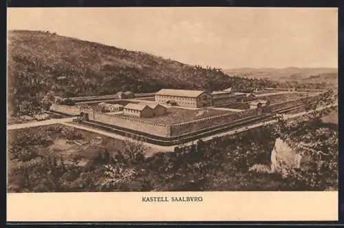 AK Saalburg / Taunus, Antike Kastellanlagen